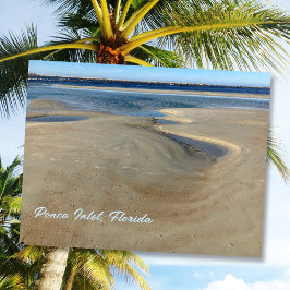 Florida Beach Ponce Inlet Waterway Photography Vykort