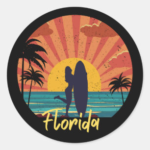 Florida Beach Runt Klistermärke