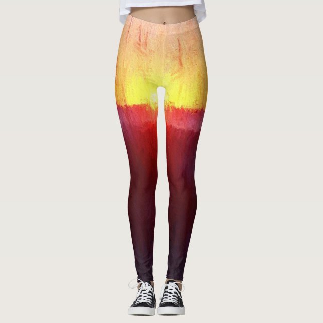 Florida Beach Scene Leggings (Framsida)