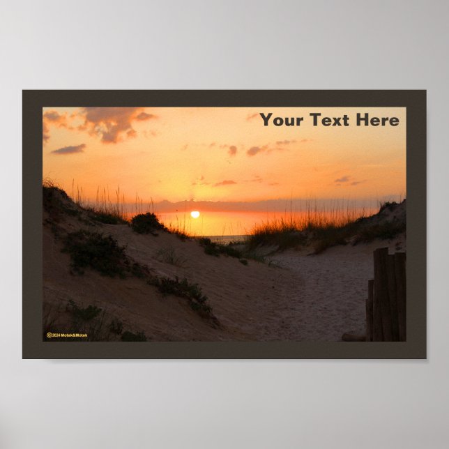 Florida Beach Sunset Poster (Framsidan)