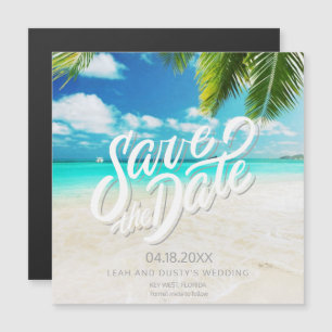 Florida Beach Wedding Spara datum magneter