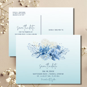 Florida Beach Wedding Spara datumet Meddelande Vykort