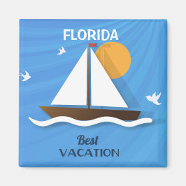 Florida best vaccination fridge magnet