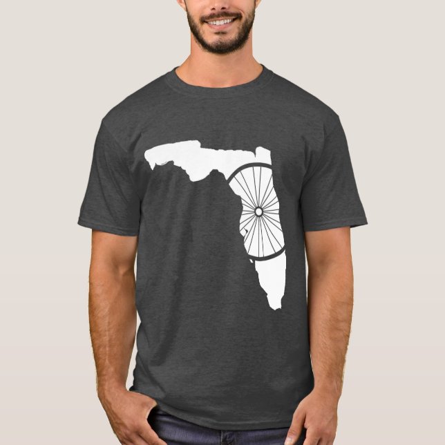 Florida Bicycle FL Biking Florida Cycling T Shirt (Framsida)