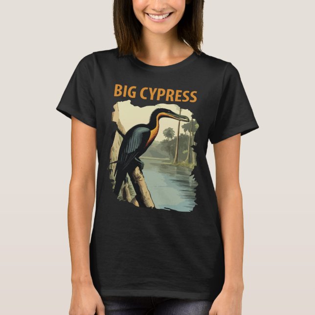 Florida Big Cypress Swamp Teal Resa T Shirt (Framsida)