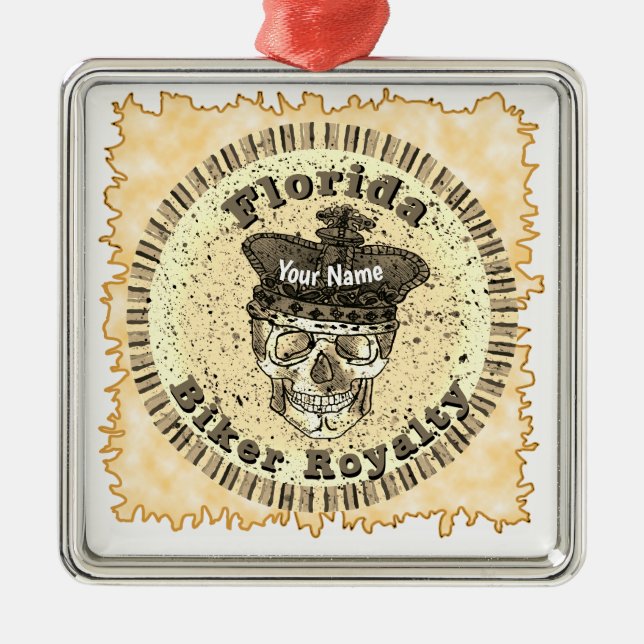 Florida Biker  Julgransprydnad Metall (Framsidan)
