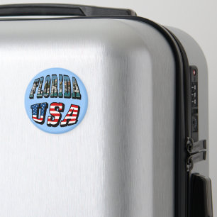 Florida Bild och USA flagga Text Magnet