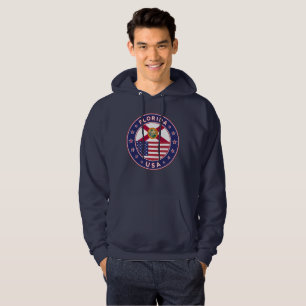 Florida, blå hoodie