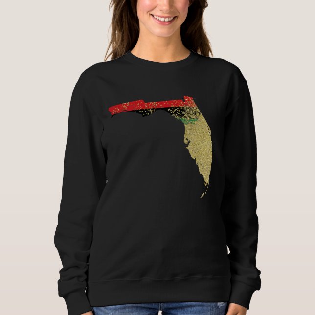 Florida Black Pride Panafrikanska Flagga Hem Hemst T Shirt (Framsida)