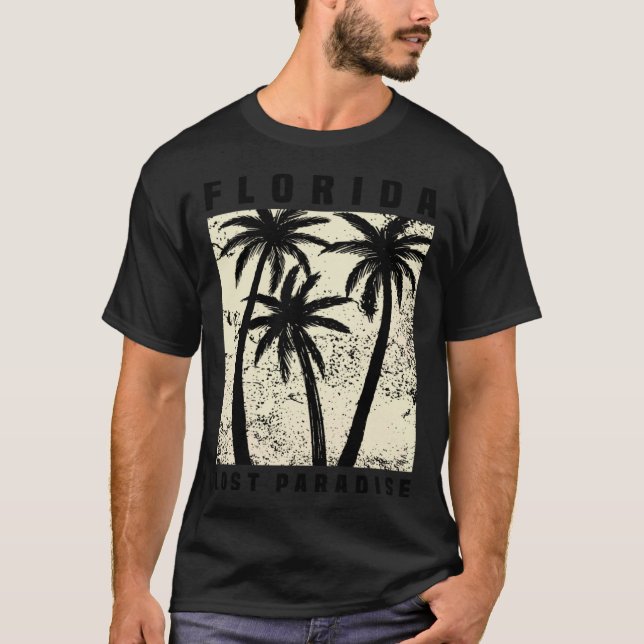 Florida Borttappad Paradise T Shirt (Framsida)