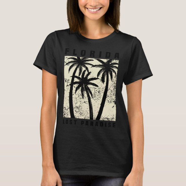 Florida Borttappad Paradise T Shirt (Framsida)