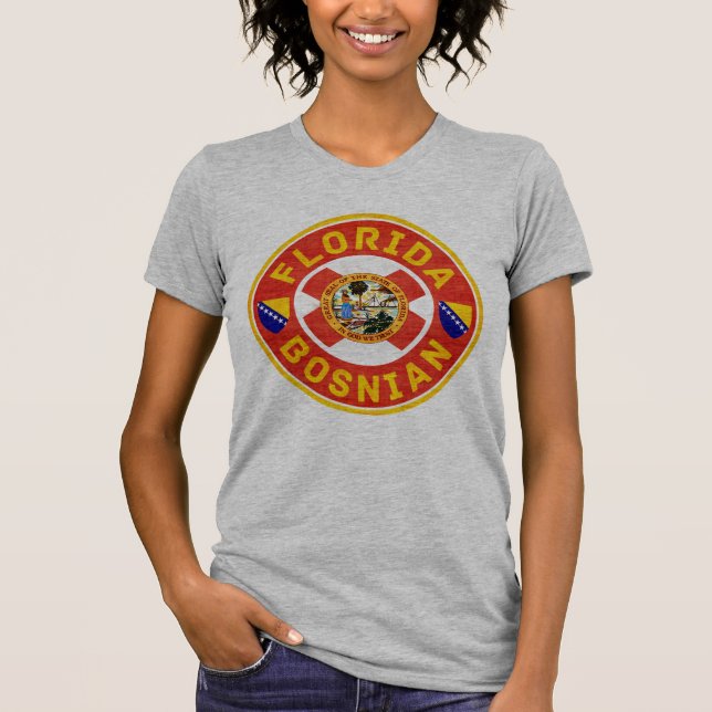 Florida Bosnian American Dam Tee (Framsida)