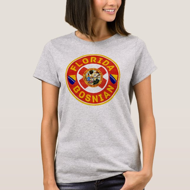 Florida Bosnian American Dam Tee (Framsida)