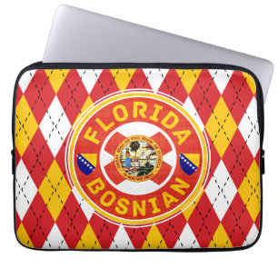 Florida bosnian American Laptop Cover Sleeve