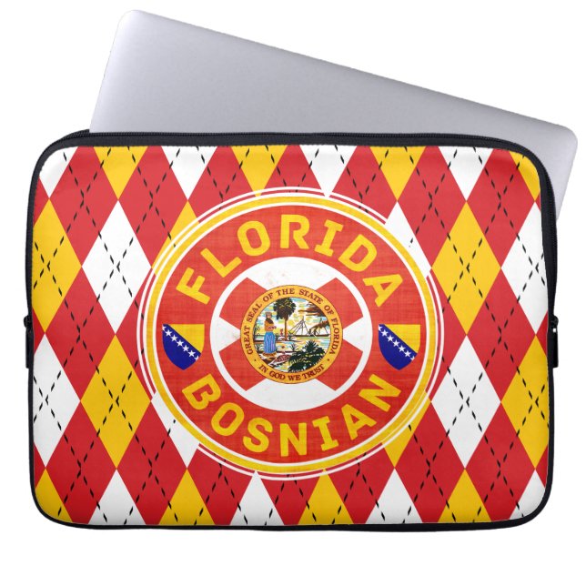 Florida bosnian American Laptop Cover Sleeve (Framsidan)