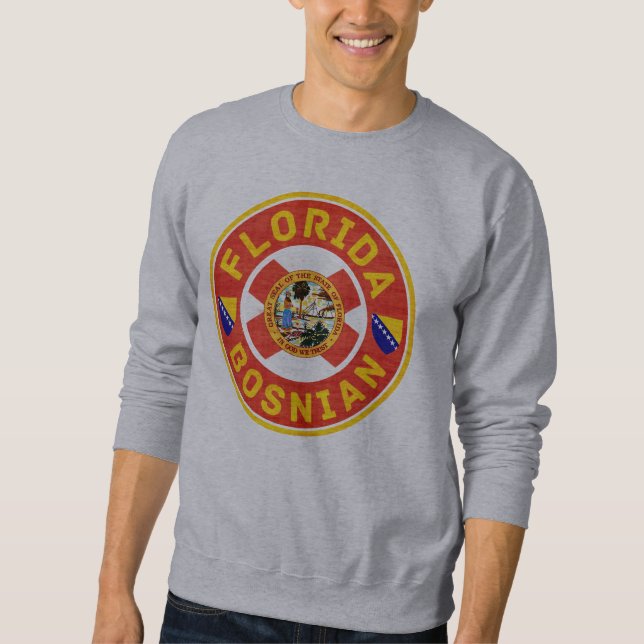 Florida Bosnian American Sweatshirt (Framsida)