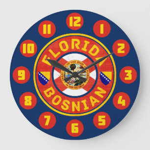 Florida bosniska amerikanska muren Clock Stor Klocka