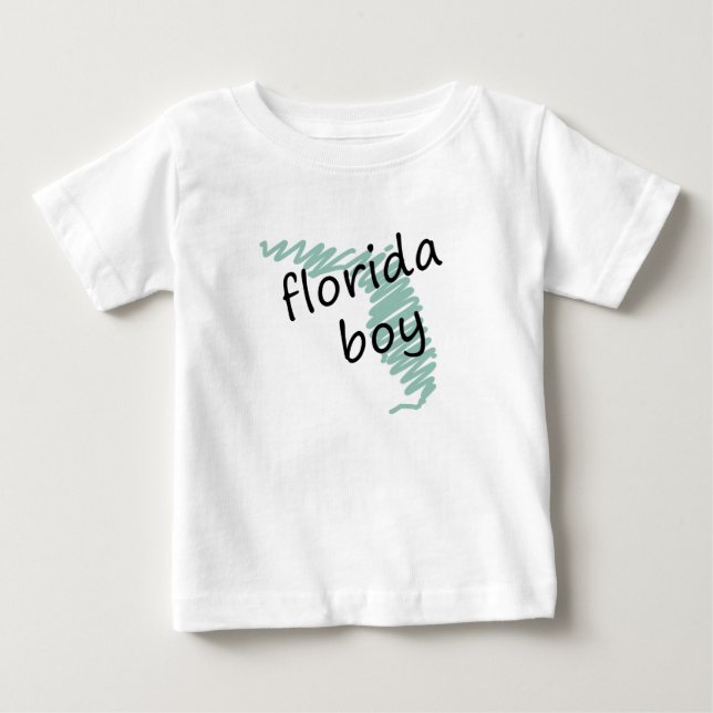 Florida Boy på Child's Florida Karta Teckning T-shirt (Framsida)