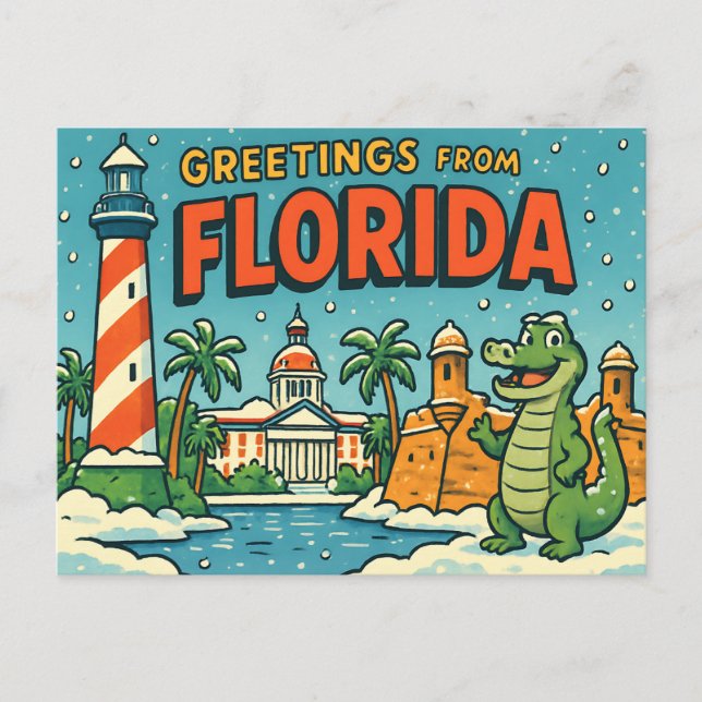 FLORIDA Brevkort Vykort (Framsida)
