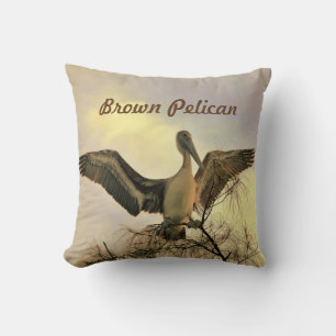 Florida Brown Pelican i Flight Kudde