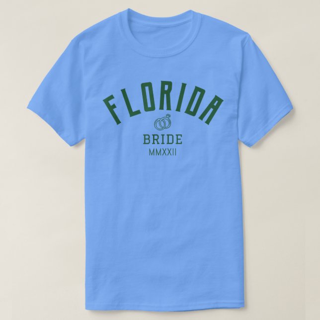 Florida Brud  Möhippa  För bruden  T Shirt (Design framsida)