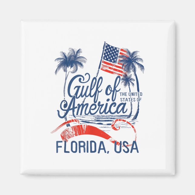 Florida Bukt Kusten Amerika Funny Donald Trump U Magnet (Framsidan)