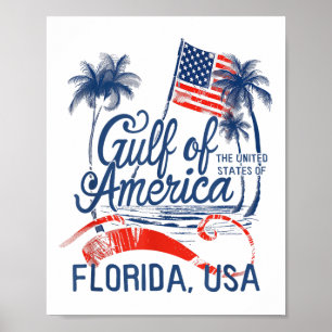 Florida Bukt Kusten Amerika Funny Donald Trump U Poster