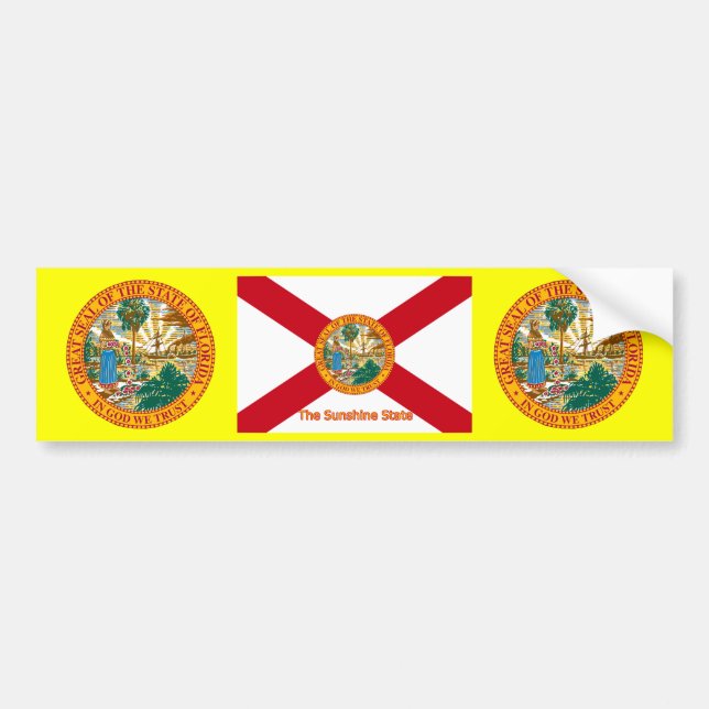 Florida Bumper Sticker Bildekal (Framsidan)