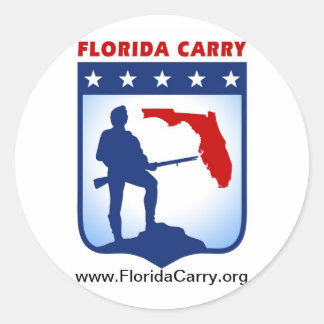 Florida Carry Sticker Runt Klistermärke