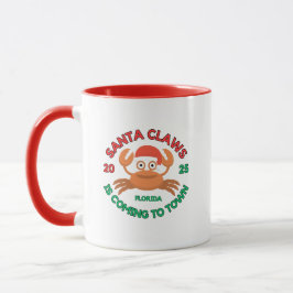Florida Christmas Coffee Mug Santa Claws Mugg