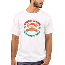 Florida Christmas T-Shirt - Santa "Claws" Is Comin
