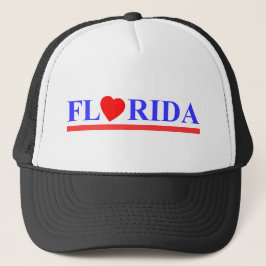 Florida coeur rouge truckerkeps