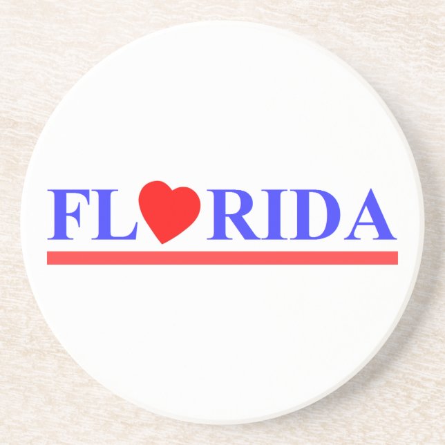 Florida coeur rouge underlägg sandsten (Framsidan)