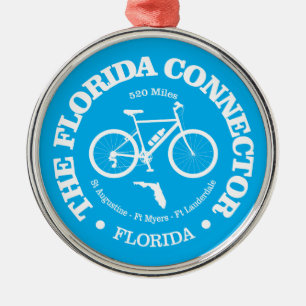 Florida Connector Trail (cykling) Julgransprydnad Metall