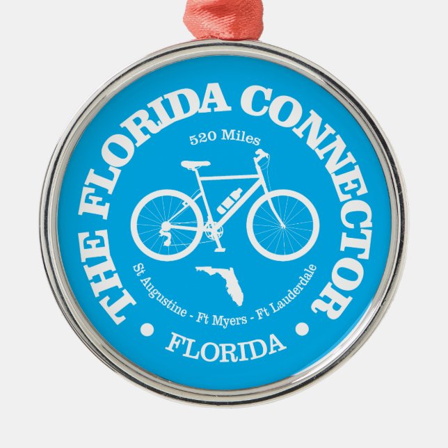 Florida Connector Trail (cykling) Julgransprydnad Metall (Framsidan)
