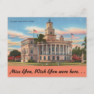 Florida, Coral Gables, Rättshus Vykort