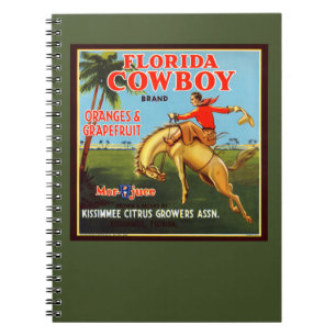 Florida Cowboy Anteckningsbok Med Spiral