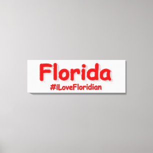 "Florida " Cute Design. Köp nu Canvastryck