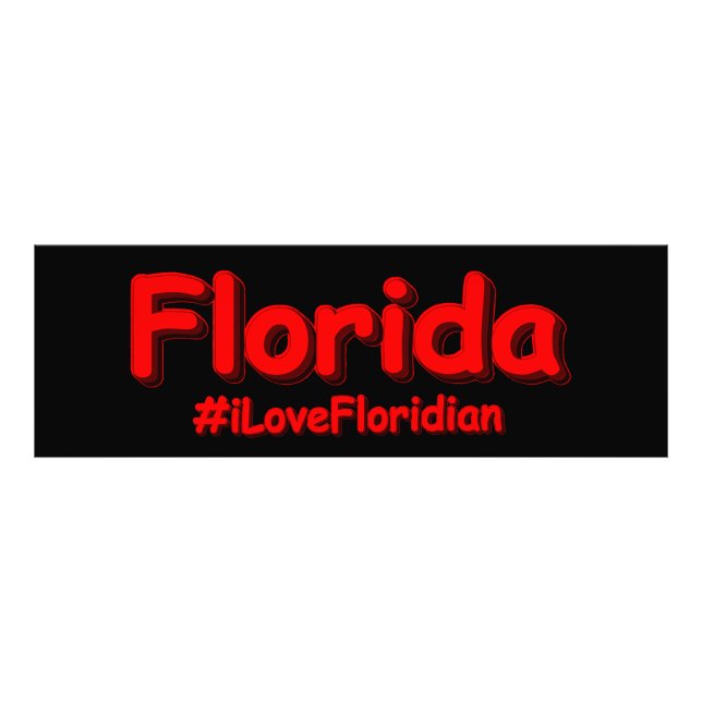"Florida " Cute Design. Köp nu Fototryck (Framsidan)
