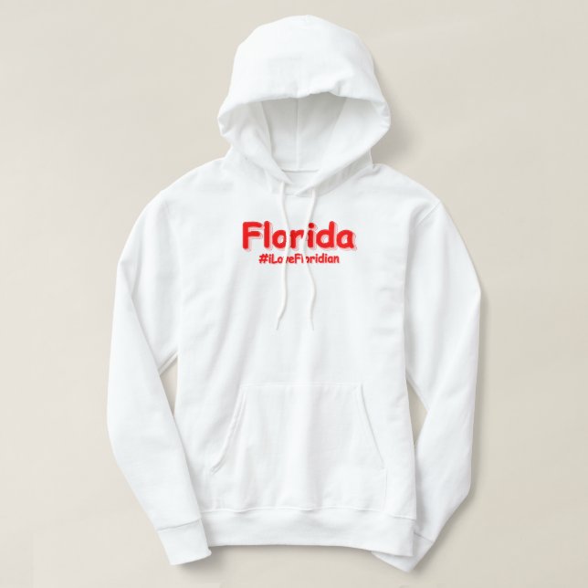 "Florida " Cute Design. Köp nu Hoodie (Design framsida)