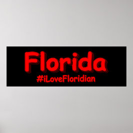 "Florida " Cute Design. Köp nu Poster