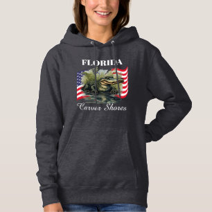 Florida Damtröja Mörk Hoodie T Shirt