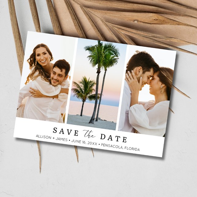 Florida Destination Beach Wedding Photo Spara Datumet (Florida Destination Beach Wedding Photo Save The Date)