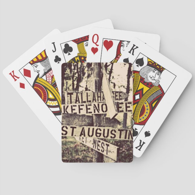 Florida Directional Sign Post Kortlek (Baksidan)