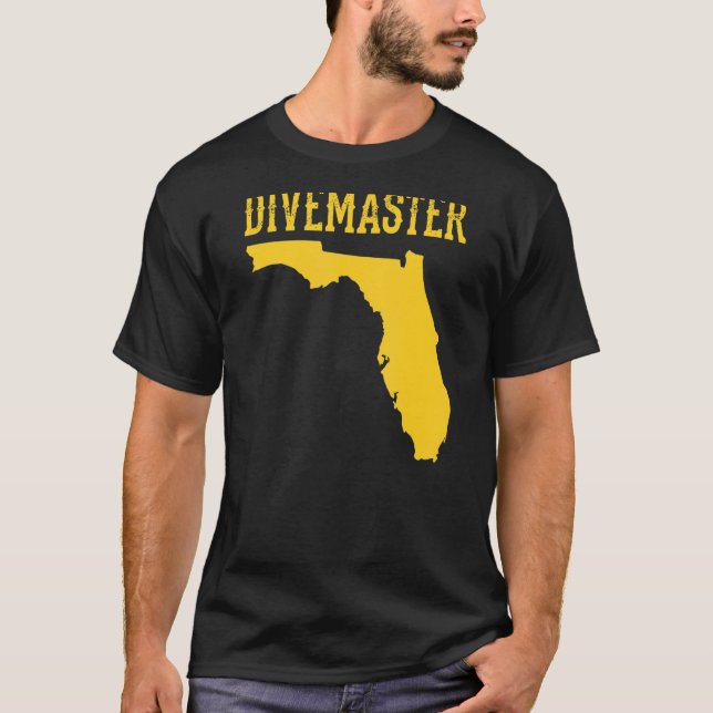 Florida Divemaster Dyka Instructor Dive Fl T Shirt (Framsida)