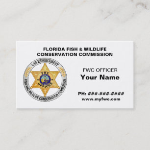Florida djurlivkommission FWC Visitkort