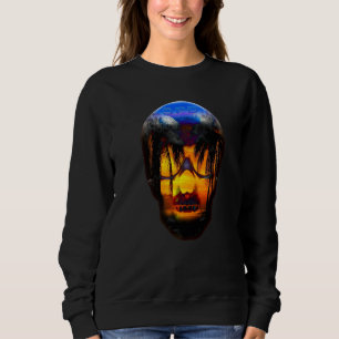 Florida Dödskalle Palmträd T Shirt