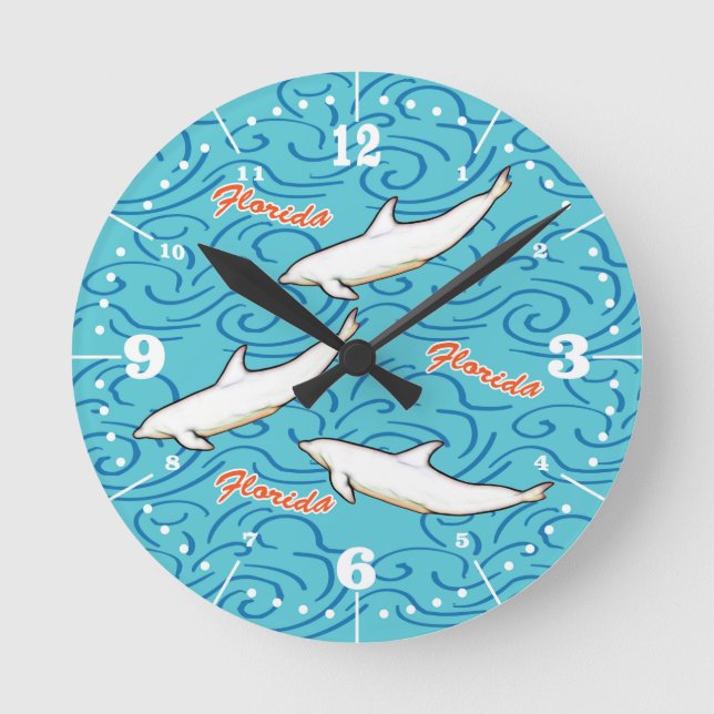 Florida Dolphin med kapitel Ring Rund Klocka (Framsida)