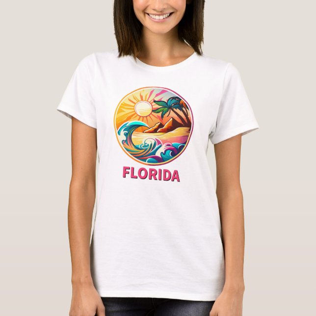 Florida Dreams: Coastal Serenity T Shirt (Framsida)