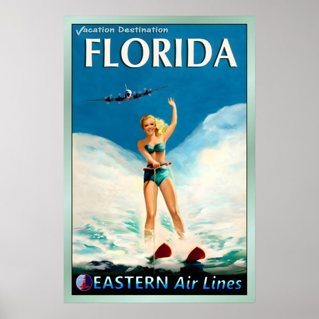 FLORIDA EASTERN Lines Ny Resematerial Affisch Holl (Framsidan)